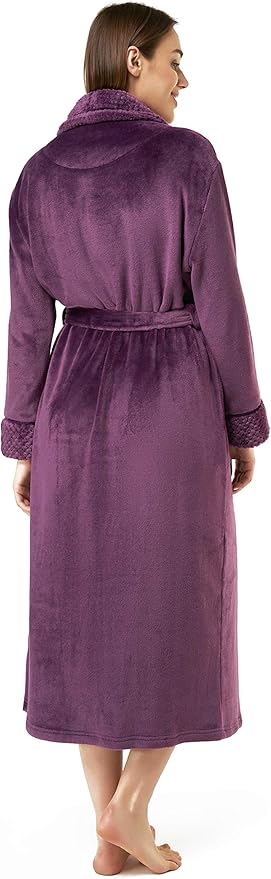 Turquaz Oversize Plush Robes For Women, Soft Warm Fleece Bathrobe for Women