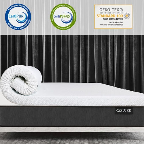 3 Inch Gel Memory Foam Mattress Topper Twin Size High Density Cooling Pad Pressure Relief Bed Topper (with Removable & Washable Bamboo Cover)