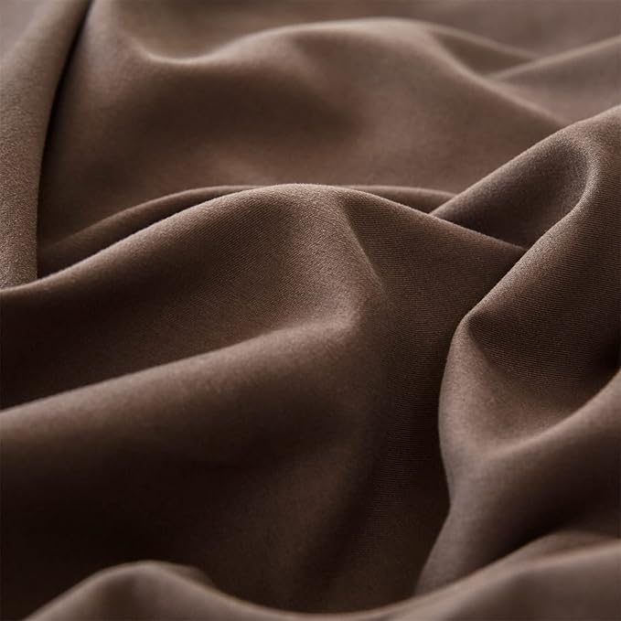 Cottonight Brown Comforter Set California King Bedding Set Solid Modern Chocolate Color Blanket Quilts Soft Fashion Solid Cal King Set for Women Men