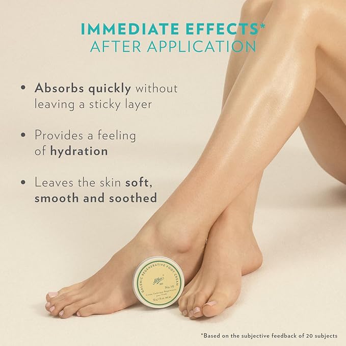 Alba1913 Vegan Foot Cream for Dry Cracked Heels & Feet – Instant Moisture Boost, Care Products for Cracked Heel Repair, Daily Foot Moisturizer Cream for Women & Men w/Shea Butter & Coconut Oils - 50g