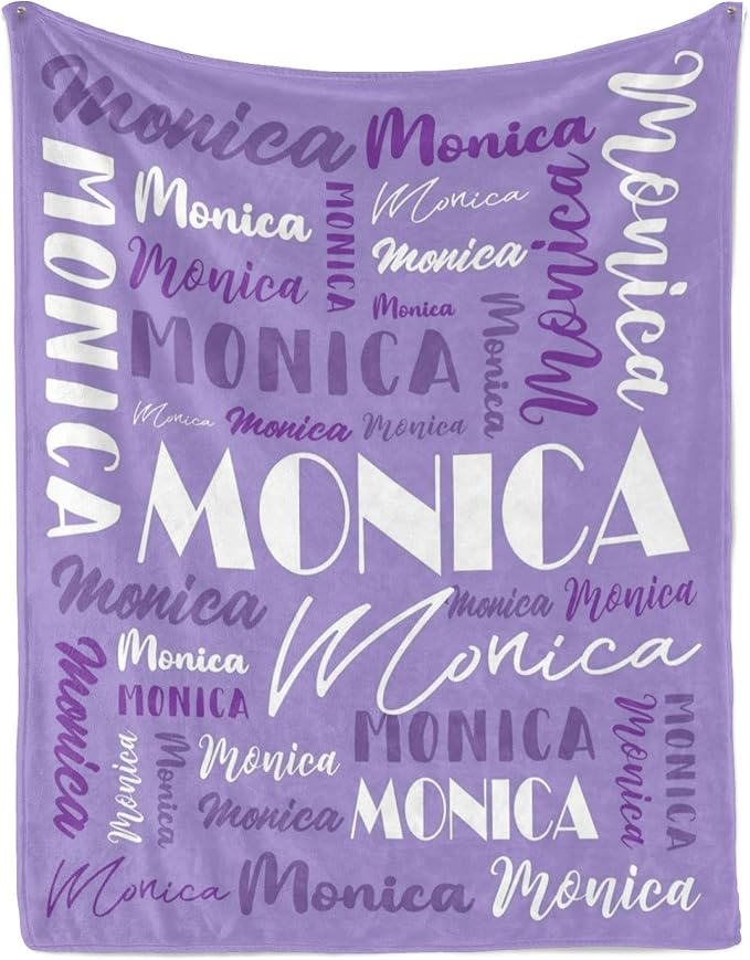 Name Blanket Personalized Blanket for Adult Kids Flannel Customize Throw Blanket Custom (Color 04, 50 x 60 Inches)