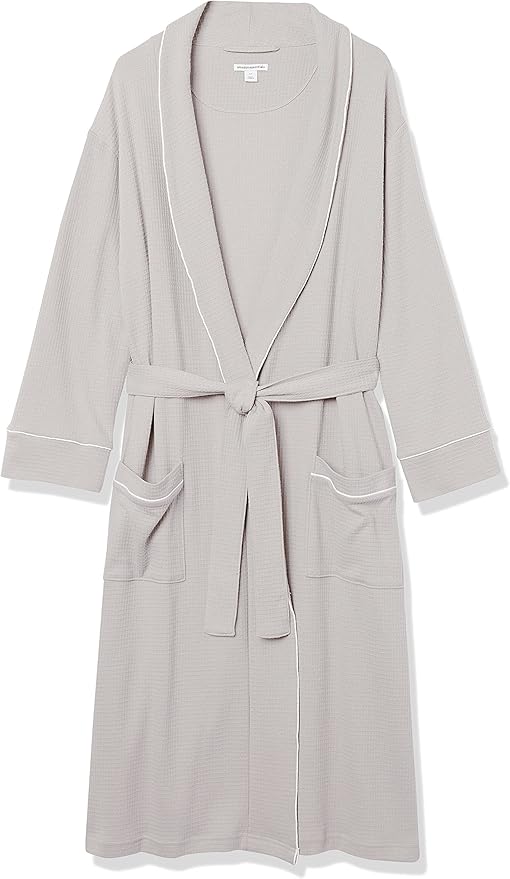 Amazon Essentials Mens Lightweight Waffle Bathrobe (Available in Big & Tall)