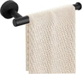 Hand Towel Holder - 9" Modern Design Towel Ring, Thicken SUS 304 Stainless Steel Towel Holder for Bathroom Wall, Contemporary Hand Towel Rack - Matte Black