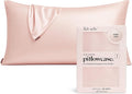 Kitsch Satin Pillowcase, Softer Than Silk Pillow Cases King, Cooling Pillow Covers, Satin Pillowcase with Zipper for Hair, Skin & Quality Sleep, Wrinkle-Free & Smooth, King Size 19"x36", Blush