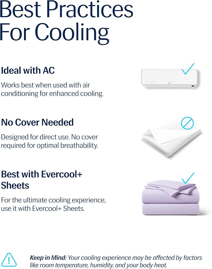 REST® Evercool® Cooling Comforter, Twin/Twin XL, Blanket for Hot Sleepers, All Season Bedding to Keep Cool for Night Sweats, Breathable Lightweight Blanket, 68"x90" Inches, Lavender Breeze