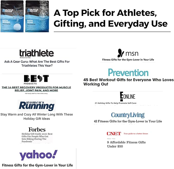 Dynamic Recovery Combo Set: Epsom Salt Soak & Bath Bombs | Muscle Soak and Skin Hydration (2) Pack