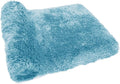 FIFU Bathroom Rugs 17" W x 24" L, Bath Mat for Bathroom, Bedroom, Laundry Room & Kitchen, Non-Slip Rubber Latex Backing, Extra Soft and Absorbent Microfiber Carpet, Machine Washable Rug, Sky Blue