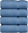 Luxury Hotel & Spa Ultra Soft Hand Towels 100% Turkish Cotton - Wedgewood - Set of 4