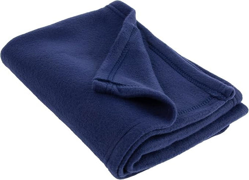 (24 Pack) Bulk Fleece 50x60 Throw Blankets for Wedding Favors, Homeless Women, Men, Homes, Bed, Sofa, Couch, Office, Pet Blankets, Travel | Soft Warm Lightweight Throw Blankets in Bulk (Navy)
