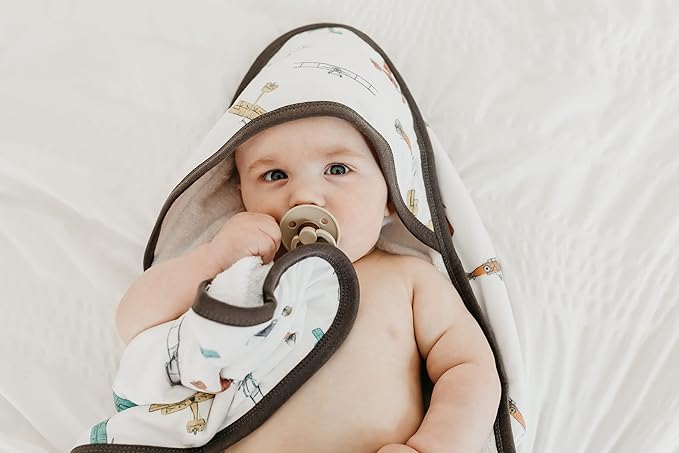 Copper Pearl Hooded Bath Towels Premium Knit/Terry Cloth Baby Towels with Hood, Pockets, and Cool Designs - Great to Gift and Make Bath Time Fun - Baby Bath Towel, Ace