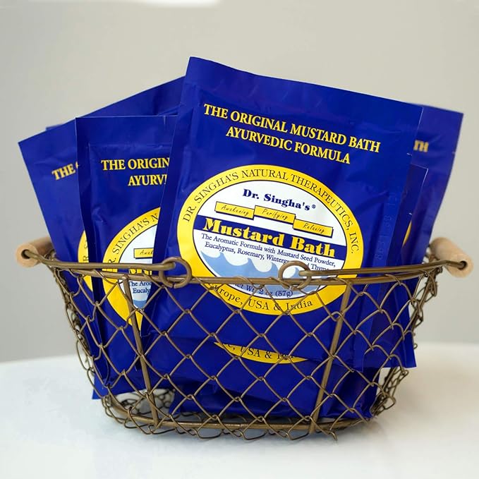 Dr. Singha's Mustard Bath, Therapeutic Bath Salts, 2 Oz