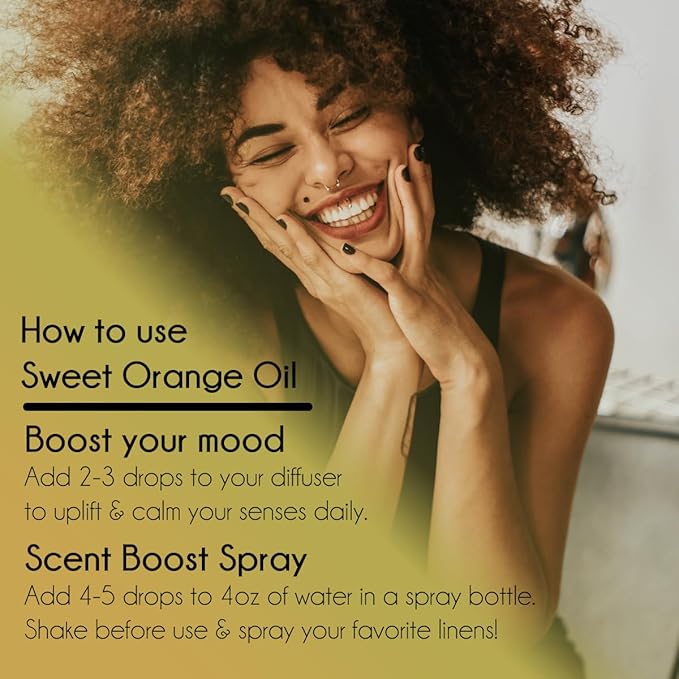 Sweet Orange Essential Oil - 1 Gallon - Plastic Jug - 100% Pure & Uncut - GreenHealth