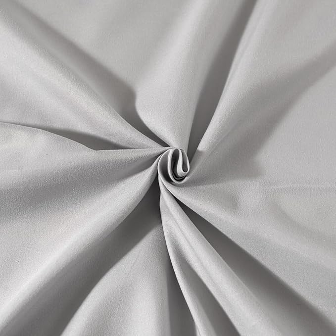 Light Grey Bed Skirt Full Size Ruffled Bed Skirt with Split Corners, Full Bed Skirt 16 Inch Drop, Full Size Bed Skirt Black for Ruffled Bed Skirt with Split Corners, Bed Skirt Full Size
