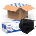 JMU Black Disposable Face Masks, (40Box, 2000Pcs) 4-Ply ASTM Level 3 Medical Mask for Adults