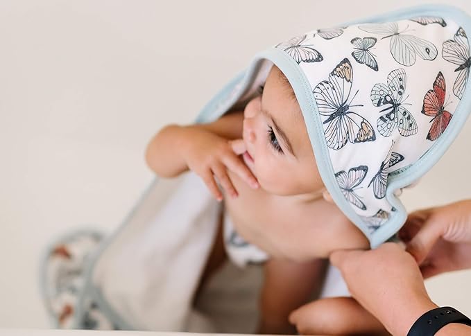 Copper Pearl Premium Knit Hooded Bath Towel with Terry Cloth Interior Dot