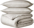 Bare Home Bedding Duvet Cover Full Size - Premium 1800 Super Soft Collection - Lightweight, Duvet Cover - Soft Textured Bedding (Full, Modern Plaid - Stone/White)