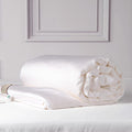 CUDDLE DREAMS Silk Filled Comforter for All Season, Detachable Tencel Duvet Cover for Easy Care, Naturally Breathable (White, Queen)