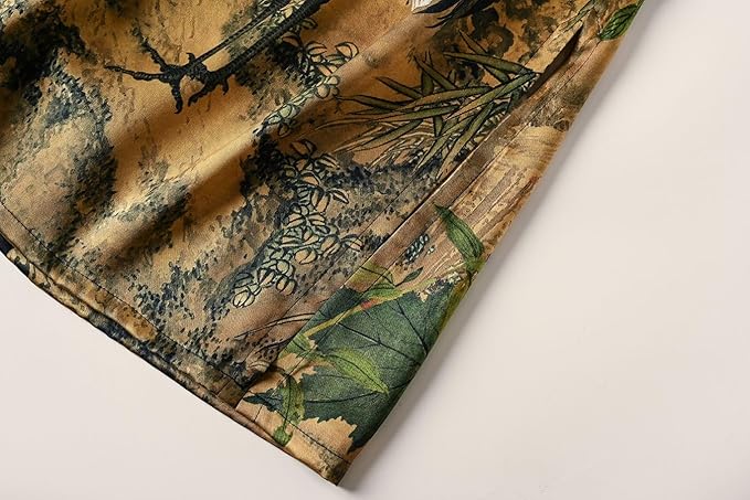 Women's Silk Kimono Robe Long Bathrobe Nightgown 100% Mulberry Silk for Women - Classic Floral Pattern