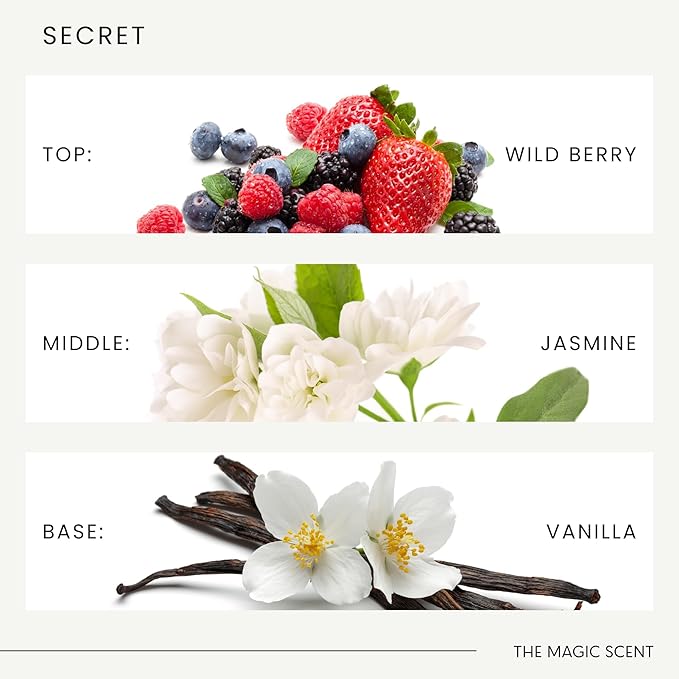 The Magic Scent Secret Diffuser Oil - Hotel & Home Luxury Scents - Diffuser Oil Scents for Home Designed for Use in All Diffusers - 8.5 fl oz, 250 mL