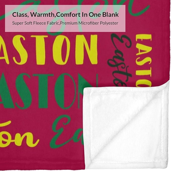 Name Blanket Personalized Blanket for Adult Kids Flannel Customize Throw Blanket Custom (Color 15, 30 x 40 Inches)
