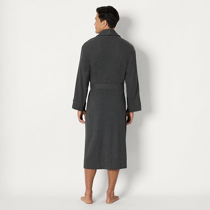 Amazon Essentials Mens Lightweight Waffle Bathrobe (Available in Big & Tall)