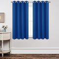 Joydeco Blackout Curtains 63 Inch Length 2 Panels Set, Thermal Insulated Long Curtains& Drapes 2 Burg, Room Darkening Grommet Drapes for Living Room Bedroom Window (W52 x L63 Inch, Royal Blue)