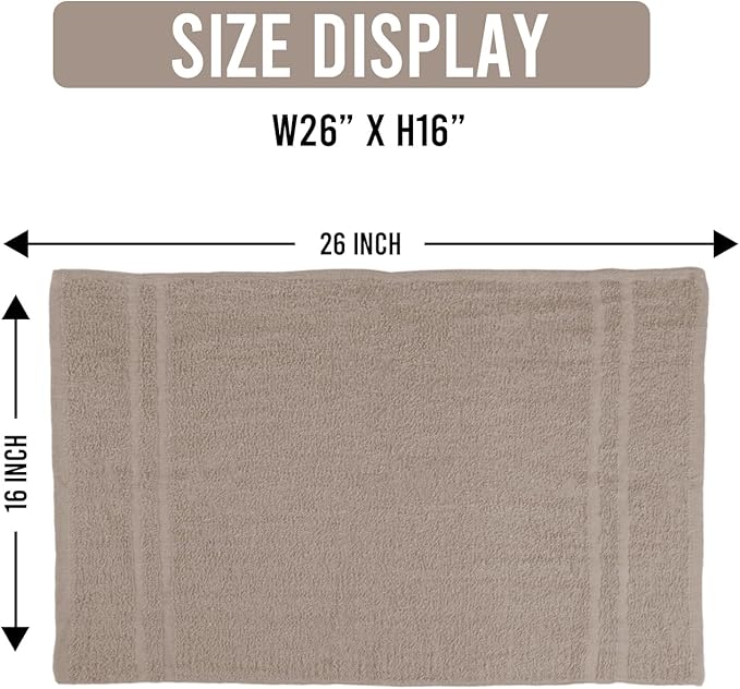 24 Pack Sand Hand Towel 100% Cotton Spa Towel – 16x26 inches Highly Absorbable Facial Towels Gym, Hair Towel and Face Towel Bulk Small Towels (Not Bleach Proof)