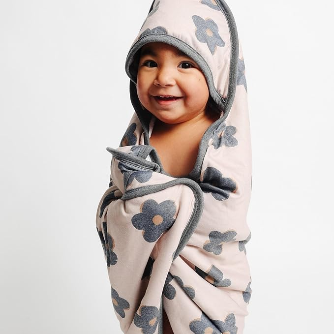 Premium Knit Hooded Bath Towel "Gemma in Tan" by Copper Pearl