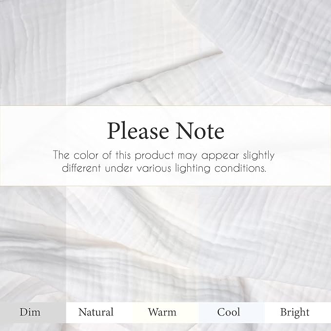 Salt Earth 100% Cotton Muslin Blanket, Gauze Blanket 80"X90" Queen, 4 Layered for Couch, Bed, Living Room, Home, Lightweight & All Seasons Blankets & Throws, Easy wash,Nature & Skin Friendly(White)