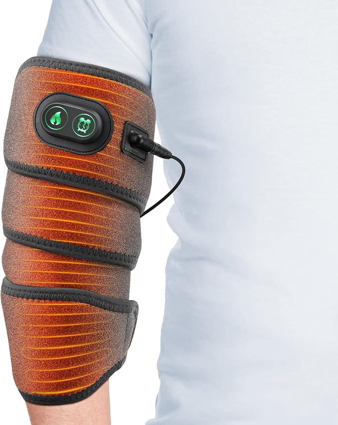 Arm Heating Pad, Extra Long Electric Heating Strap, Heated Wrap Around Wrist Brace, for Hand, Arm, Knee, Ankle, 4 Heat Levels & 3 Auto-Shutoff Timers, with 78" Long Power Cord