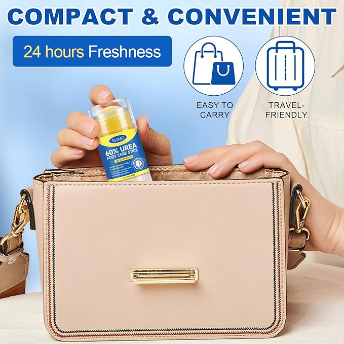 60% Urea Cream Stick with Salicylic Acid 2%, Urea Hydrating Foot Cream, Severe Cracked Heel Repair Restoring Balm, Foot Lotion Repairs and Hydrates Dry and Feet and Hand