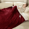Full Size Heated Blanket Fast Heating - 72" x 84" Electric Blanket Full with 6 Heating Levels, 10 Hours Adjustable Timer, ETL Certified, Washable Heating Blankets for Home Office, Red