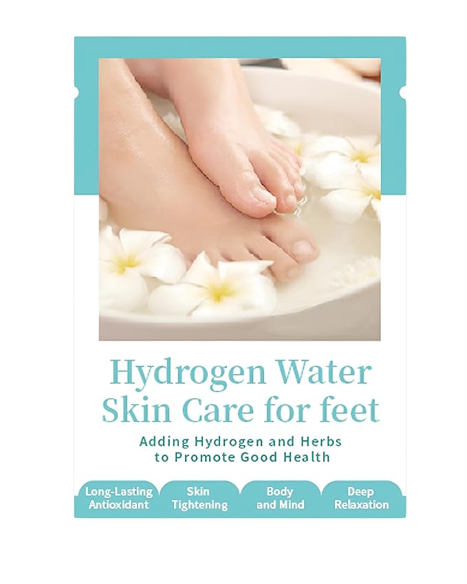 Hydrogen Foot Soak Effervescent Tablets 6 Pack | Ginger & Mugwort Herb Foot Bath, Relaxing Spa Pedicure Care | Improves Circulation, Soothes Tired Feet, Softens Calluses, Controls Odor