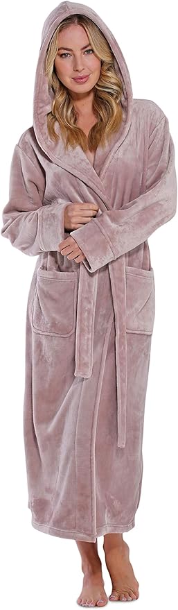 Turquaz Oversize Plush Robes For Women, Soft Warm Fleece Bathrobe for Women
