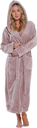 Turquaz Oversize Plush Robes For Women, Soft Warm Fleece Bathrobe for Women