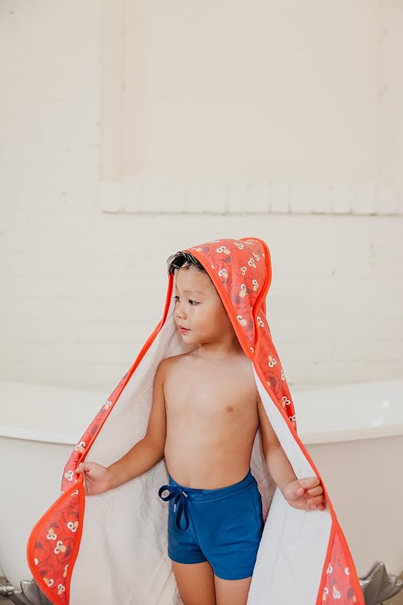 Copper Pearl Hooded Bath Towels Premium Knit/Terry Cloth Baby Towels with Hood, Pockets, and Cool Designs - Great to Gift and Make Bath Time Fun - Baby Bath Towel, Elmo