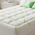 Sweetcrispy Ultra Soft Mattress Topper, Viscose Derived from Bamboo, Thick Pillow Top Mattress Pad with Deep Pockets, Soft Topper for Back Pain Relief, Breathable Cooling Material for Hot Sleepers