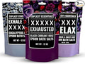 Explicit Essentials Bath Salts Gift Set | 3 Relaxing Epsom Salt Bath Soaks | Aromatherapy Epsom Salt Variety Pack for Stress Relief, Muscle Recovery & Self-Care Gifts