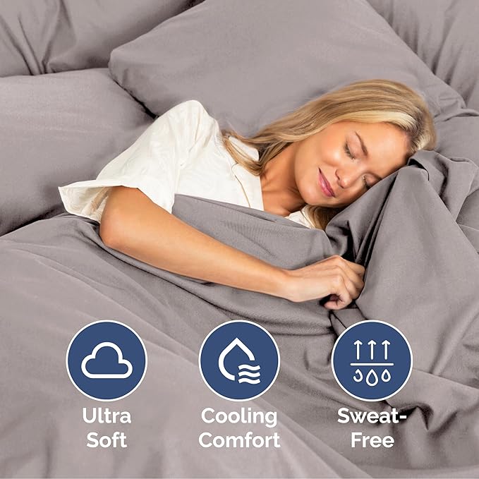 Cal King Size 4 Piece Sheet Set - Extra Soft, Breathable & Cooling Sheets - Hotel Luxury Bed Sheets for Women & Men - Deep Pockets, Easy-Fit & Wrinkle-Free Sheets - Thistle Purple Oeko-Tex Bed Sheets
