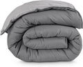 Bare Home Full Comforter - Reversible Colors - Goose Down Alternative - Ultra-Soft - Premium 1800 Series - All Season Warmth - Bedding Comforter (Full, Grey/Light Grey)