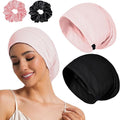 Sleep Cap Bonnet for Sleeping Black Women Men, Adjustable Cooling Lining Bonnets for Curly Hair Wrap Braids Beanie Night Hat