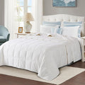 Globon Down Blanket Twin Size, Extra Lightweight Summer Comforter/Duvet Insert for Hot Sleepers, Noiseless & Extra Soft, 7.7 Ounce Fill Weight, White