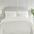 California Design Den 3 Pc Full/Queen Size Duvet Cover Set - Winner Good Housekeeping Best Bedding Awards 2025, 400 Thread Count Sateen, 100% Cotton Duvet Cover - Ivory (Pale Tone)
