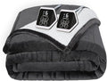 Westinghouse Heated Blanket Queen Size, Soft Flannel to Sherpa Electric Blanket with 10 Heating Levels, 12 Hours Auto Off, Fast Heating Blanket, Machine Washable, 84x90 Inch, Charcoal