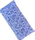 Microwave Heating Pad Flax Seed, Scented Unscented, Good for Back Pain Cramps, Moist Heat Therapy Ice Pack, Microwavable Bean Bag, 6" x 12" (Blue Vintage Floral, Peppermint)