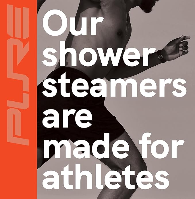 Sport Shower Steamers - Made in USA with Natural Lemon Essential Oil, Aromatherapy, Stress and Sinus Relief, Muscle Recovery for Athletes, Best Christmas Stocking Stuffers for Runners