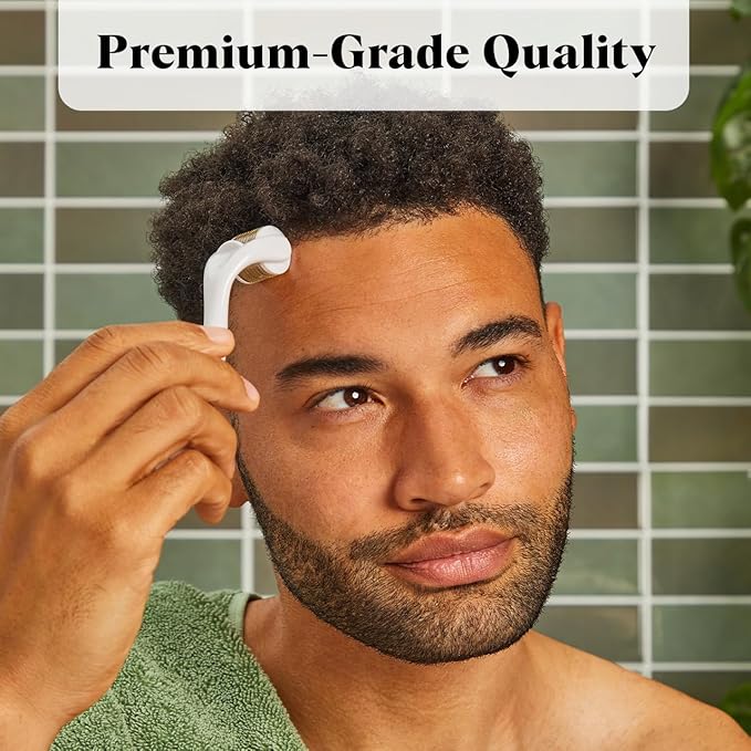 Kitsch Derma Roller – Skin Care Tool & Face Roller for Boosting Absorption of Serums & Oils - Beard Derma Roller for Men - Easy-to-Use Beauty Roller for Skin, Beard & Hair Growth