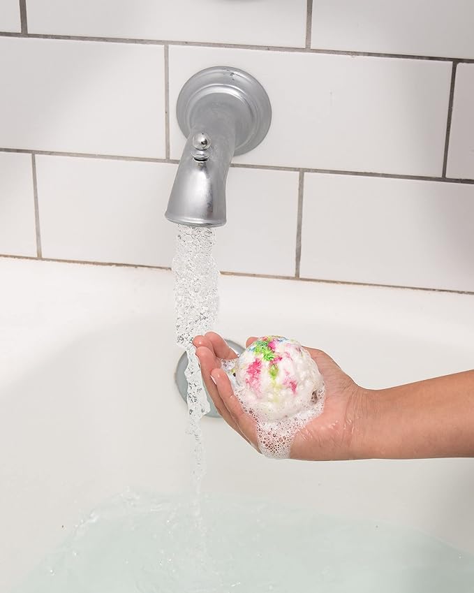 November Birthstone Topaz 3 Piece Gift Set All Natural Bar Soap, Bath Bomb, Shower Steamer Made in USA Palm Oil Free