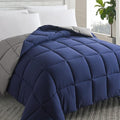 Cosybay Down Alternative Comforter (Blue/Grey, Twin) - All Season Soft Quilted Twin Size Bed Comforter - Duvet Insert with Corner Tabs -Winter Summer Warm Fluffy, 64x88 inches