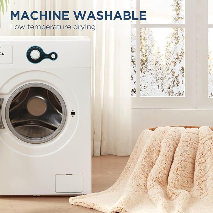 Westinghouse Electric Blanket Twin Size, Soft Plush Sherpa Heated Blanket with 10 Heating Levels & 1-12 Hours Auto-Off, Machine Washable, 62x84 inches, Yellow